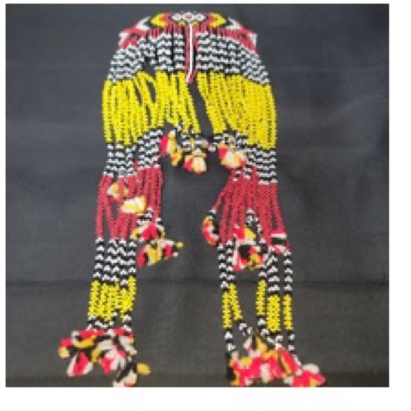 Vintage Handmade Native American Beaded Dangling Hair Comb Rare One of a Kind - Picture 11 of 12